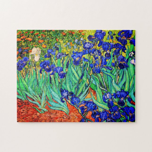Irises von Vincent Van Gogh Puzzle (Horizontal)