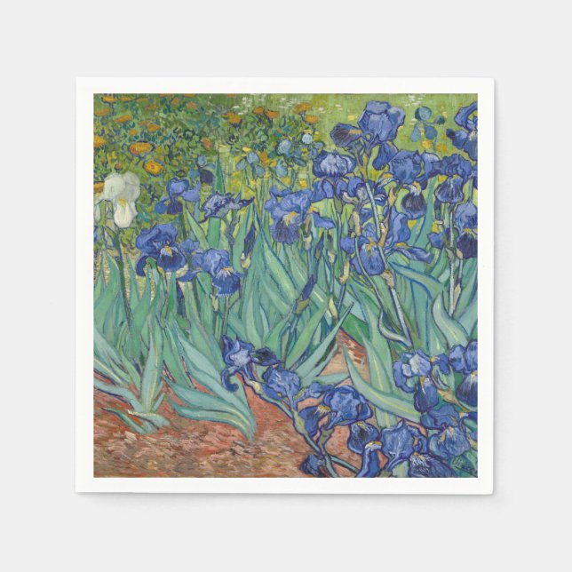 Irises von Vincent Van Gogh Serviette (Vorderseite)