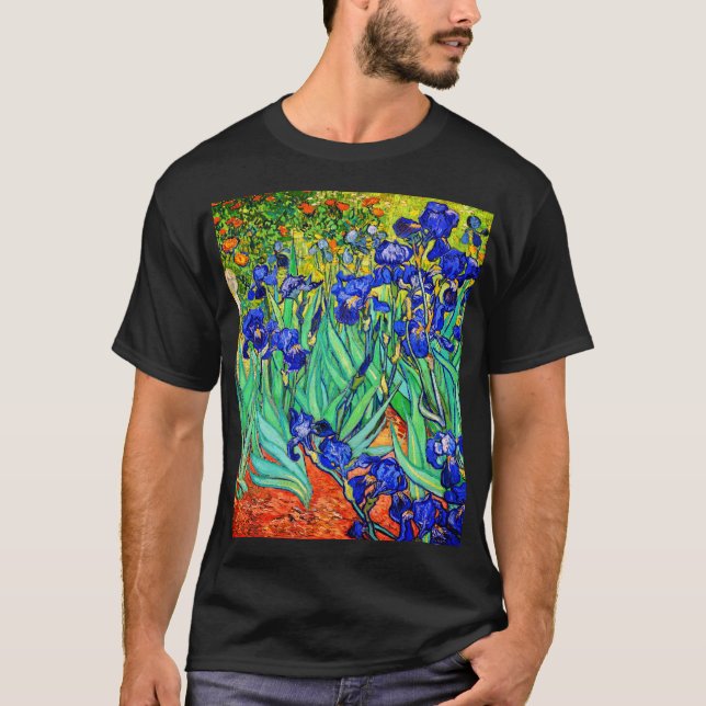 Irises von Vincent Van Gogh T-Shirt (Vorderseite)