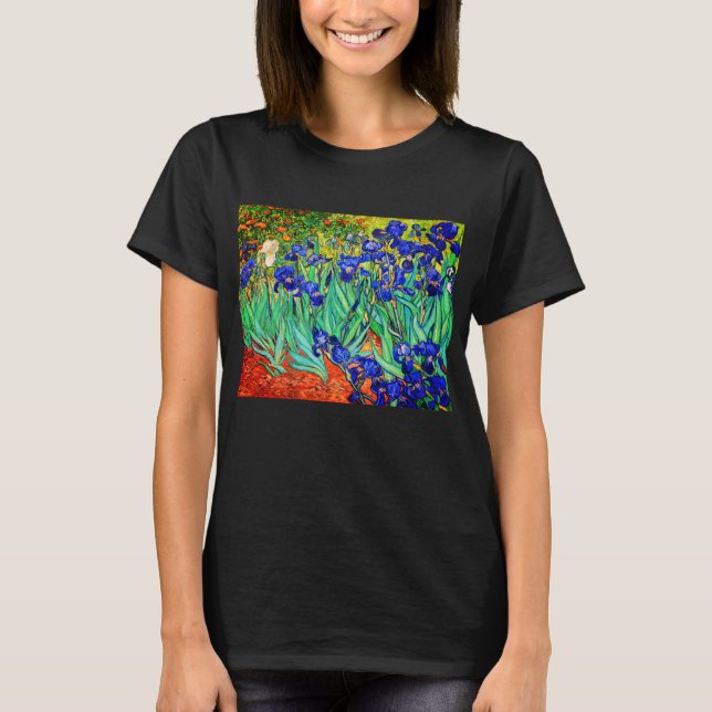 Irises von Vincent Van Gogh T-Shirt (Vorderseite)