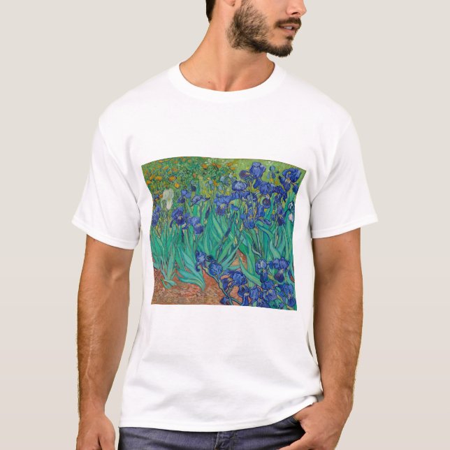 Irises von Vincent Van Gogh T-Shirt (Vorderseite)