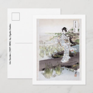 Irisgarten (1887-1896) postkarte