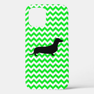 Irisgrün Zickzack mit Dackel Case-Mate iPhone Hülle