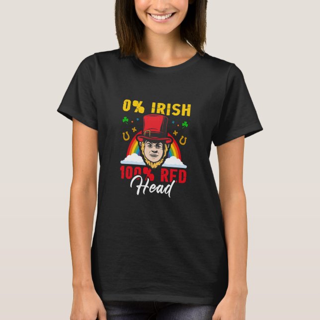 Irish 100% Red Head T-Shirt (Vorderseite)