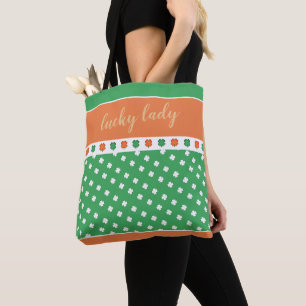 IRISH 4 Leaf Clovers mit Lucky Lady Text