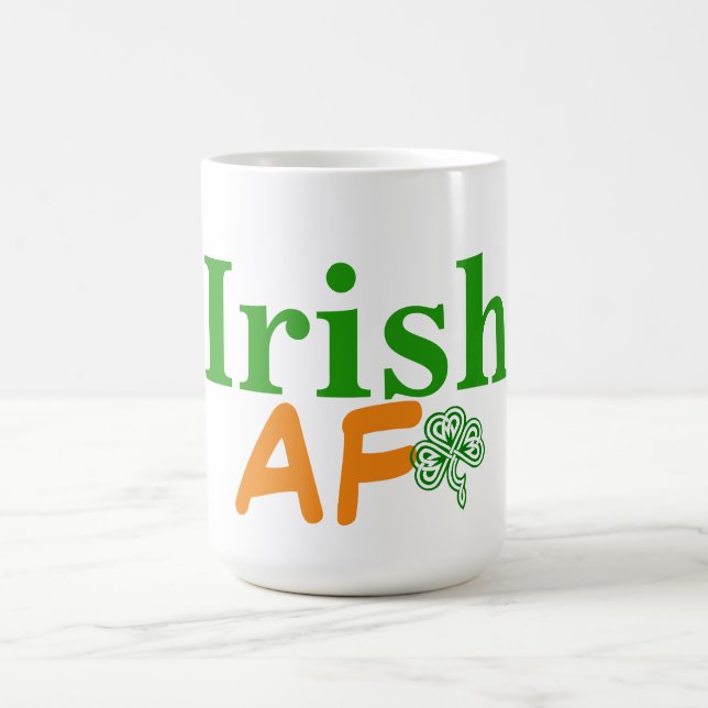 Irish AF Funny Kaffeetasse (Mittel)