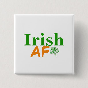 Irish AF Lustig Button
