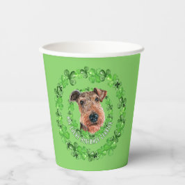 Irish Airedale Terrier Pappbecher