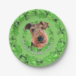 Irish Airedale Terrier Pappteller
