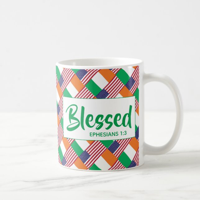 Irish-American BLESSED Kaffeetasse (Rechts)