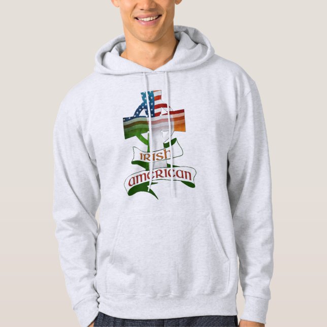 Irish American Celtic Cross Hoodies (Vorderseite)