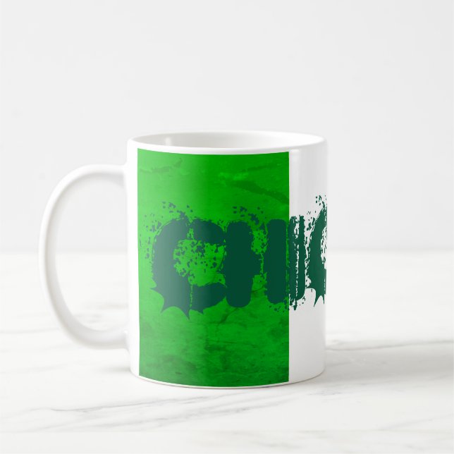 Irish American Chicago - irisches Erbe Kaffeetasse (Links)