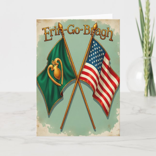 Irish-American-Erbe-Karte Karte (Vorderseite)