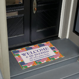 IRISH AMERICAN Familie Willkommen Fußmatte