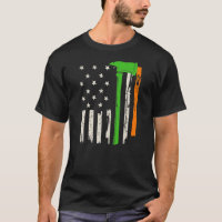 Irish American Firefighter Flag and Ax