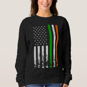 Irish American Flag Ireland Flag Men St Pats Sweatshirt