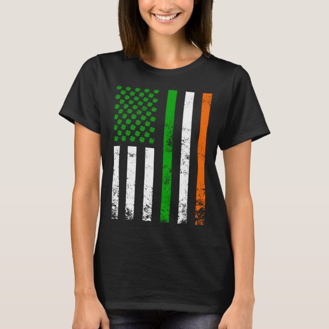 Irish American Flag Ireland Flag  St Patrick s Day T-Shirt (Vorderseite)