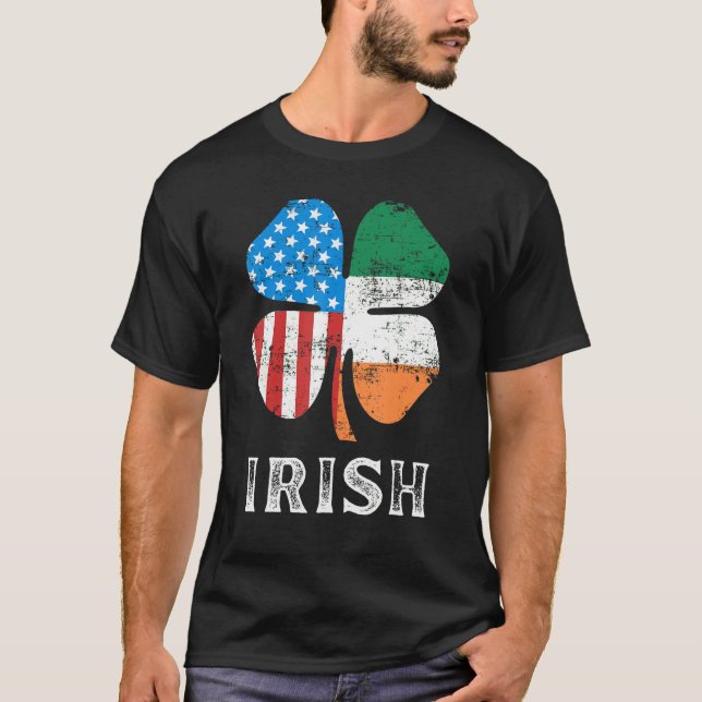 Irish American Flag Ireland Flag ST PATRICKS DAY 2 T-Shirt (Vorderseite)