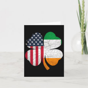 Irish American Flag Ireland Flag St Patricks Day G Karte
