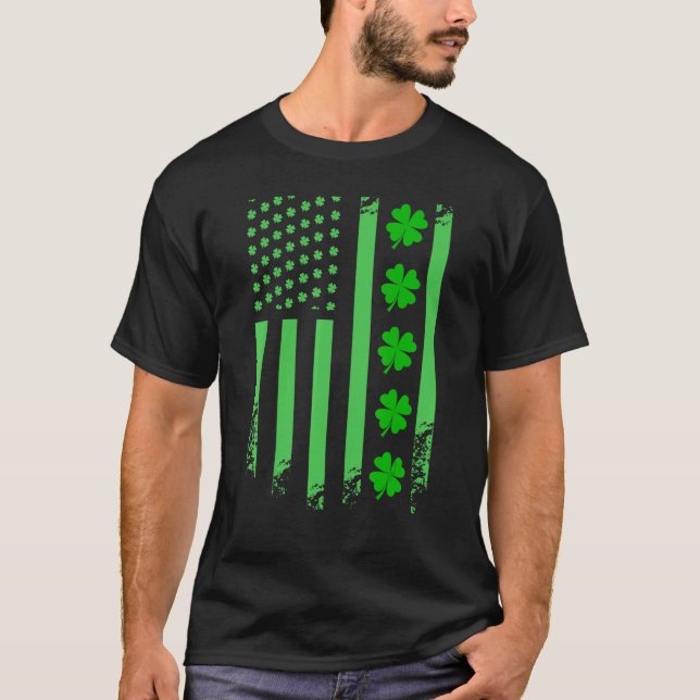 Irish American Flag Ireland Flag St Patricks Day L T-Shirt (Vorderseite)