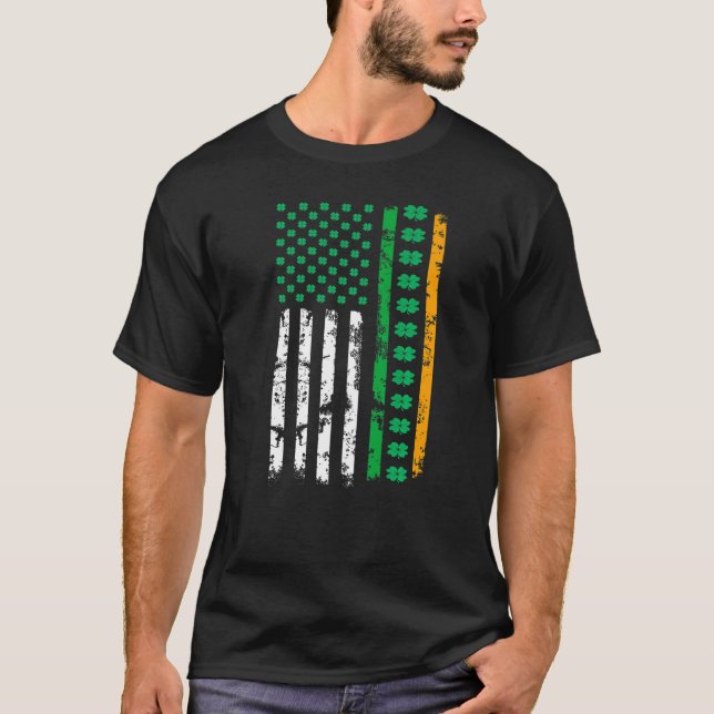 Irish American Flag Ireland Flag St Patricks Day L T-Shirt (Vorderseite)