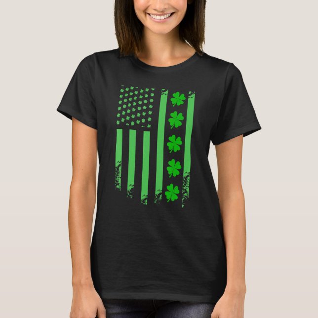 Irish American Flag Ireland Flag St Patricks Day L T-Shirt (Vorderseite)