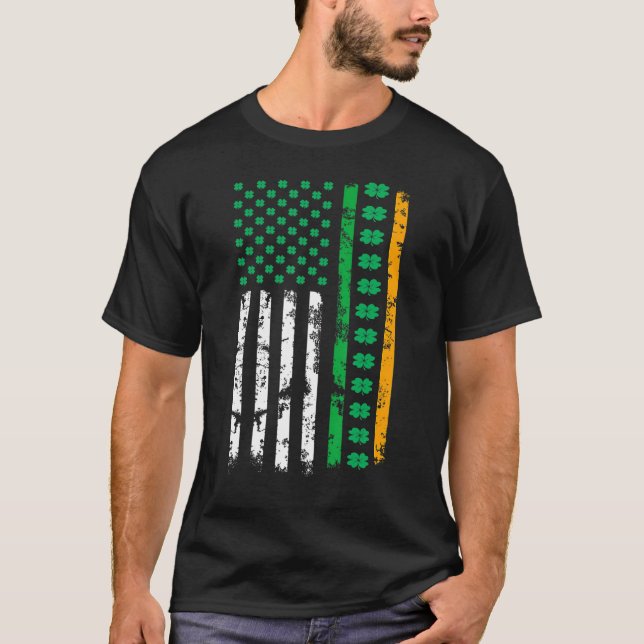 Irish American Flag Ireland Flag St Patricks Day L T-Shirt (Vorderseite)