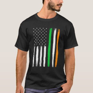 Irish American Flag Ireland Flag Vintag ST PATRIC T-Shirt