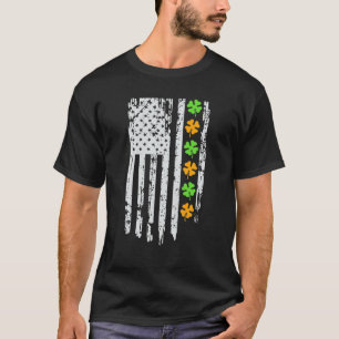 Irish American Flag Ireland Flag Vintag ST PATRIC T-Shirt