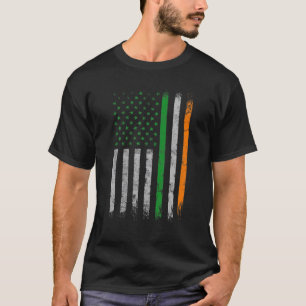 Irish American Flag Ireland Flag Vintag St Patric T-Shirt