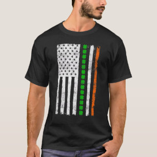 Irish American Flag Ireland Kleeblatt St Patricks T-Shirt