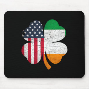 Irish-American-Flag Irland-Flag St. Patricks-Tag G Mousepad