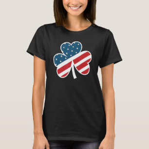 Irish American Flag Kleeblatt 1 T-Shirt