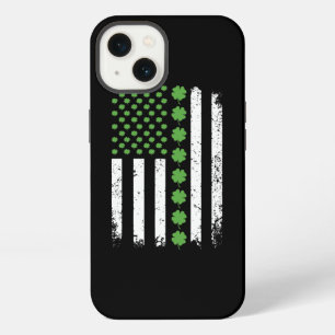 Irish American Flag St Patrick s Day Kleeblatt T-S iPhone 13 Hülle