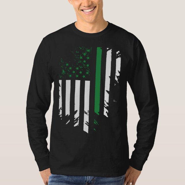 Irish American Flag St Patrick s Day T-Shirt (Vorderseite)