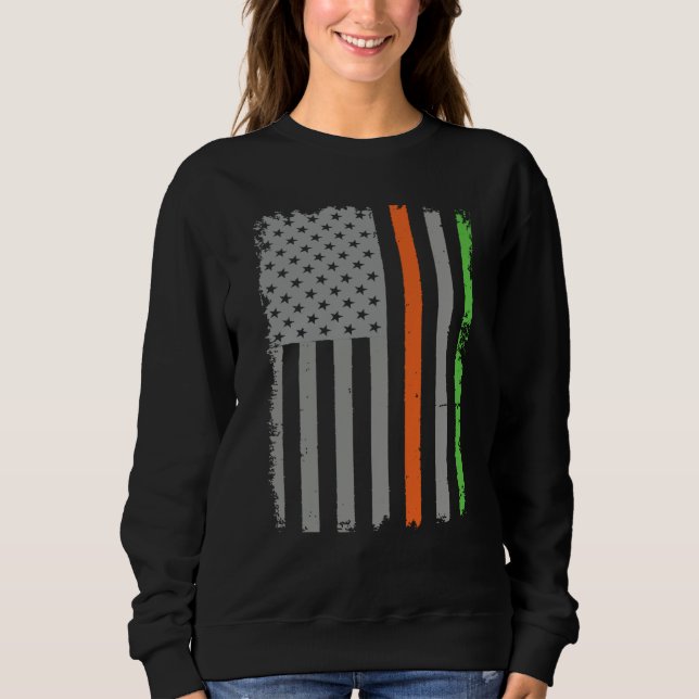 Irish American Flag Sweatshirt (Vorderseite)