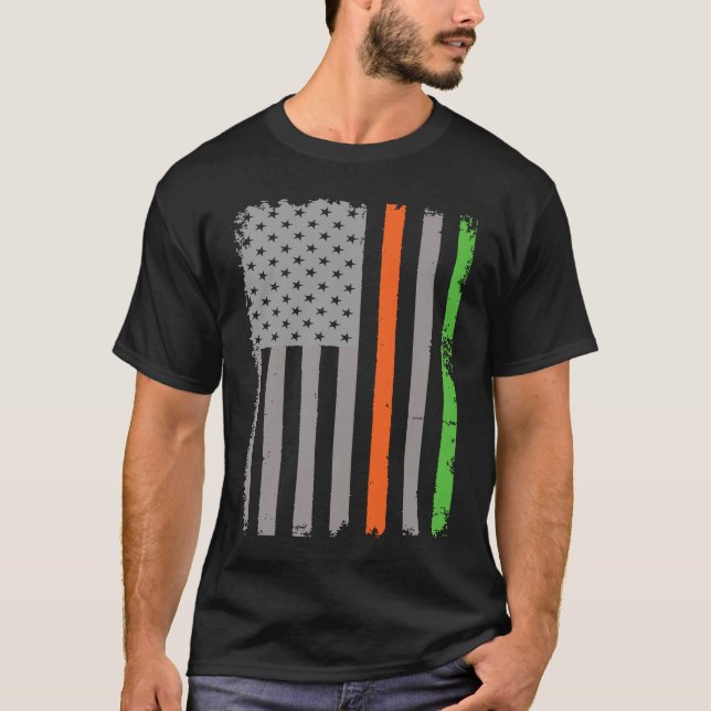 Irish American Flag T-Shirt (Vorderseite)
