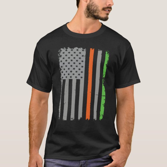 Irish American Flag T-Shirt (Vorderseite)