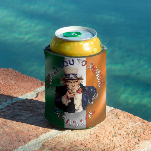 Irish American Onkel Sam Feier Shindig Dosenkühler