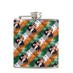 Irish American Onkel Sam Feier Shindig Flachmann
