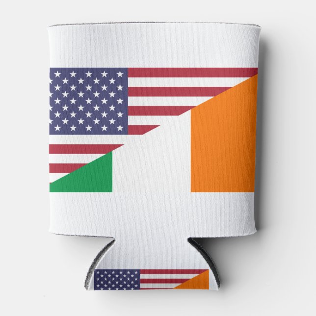 Irish American Pride US Ireland Flag Dosenkühler (Vorderseite)
