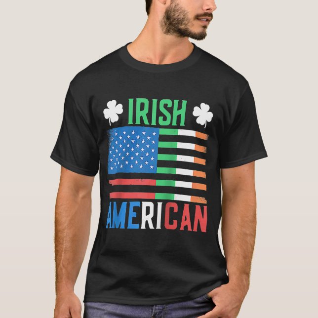 Irish American St Patricks Day Irland Green Team T-Shirt (Vorderseite)