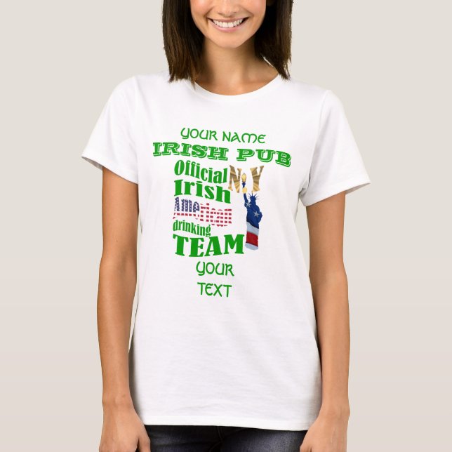 Irish American St Patrick's Day T-Shirt (Vorderseite)