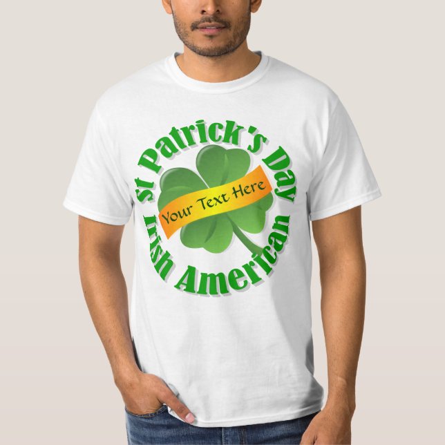 Irish American St Patrick's Day T-Shirt (Vorderseite)