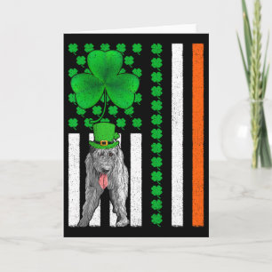Irish-amerikanische Flagge Irischer Wolfshund Hund Karte