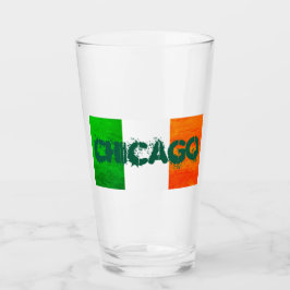 Irish-Amerikanisches Chicago - St. Patrick's Day Glas