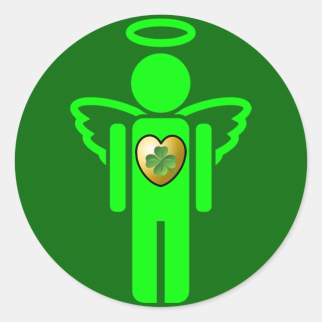 Irish Angel Aufkleber (Vorderseite)