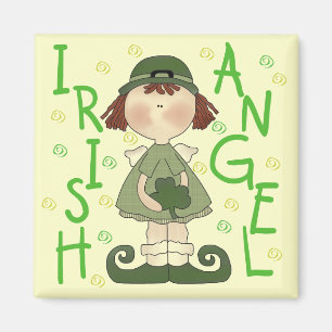 Irish Angel T - Shirt and Gifts Magnet