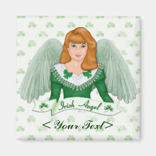 Irish Angel und Banner Magnet