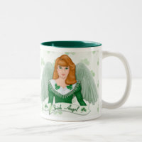 Irish Angel und Banner